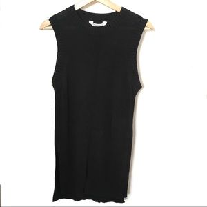 Everlane Sleeveless Tunic Sweater Navy Blue Size M